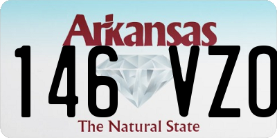 AR license plate 146VZO
