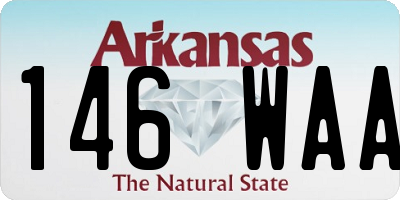 AR license plate 146WAA
