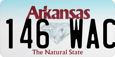 AR license plate 146WAC