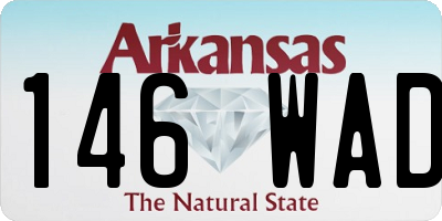 AR license plate 146WAD