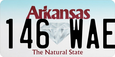 AR license plate 146WAE
