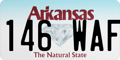 AR license plate 146WAF