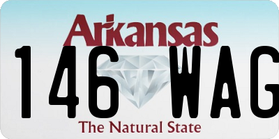 AR license plate 146WAG