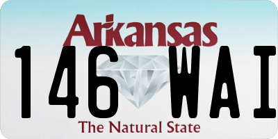 AR license plate 146WAI