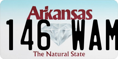 AR license plate 146WAM