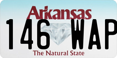 AR license plate 146WAP