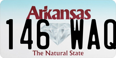 AR license plate 146WAQ