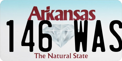 AR license plate 146WAS