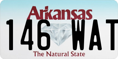 AR license plate 146WAT