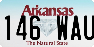 AR license plate 146WAU
