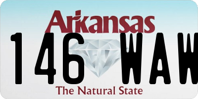 AR license plate 146WAW