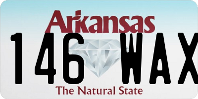 AR license plate 146WAX