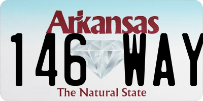 AR license plate 146WAY