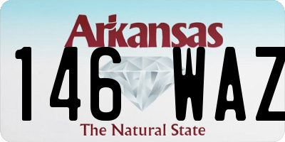 AR license plate 146WAZ