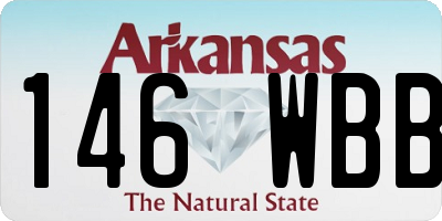 AR license plate 146WBB
