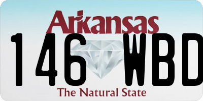AR license plate 146WBD