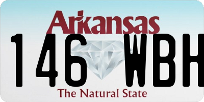 AR license plate 146WBH