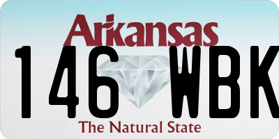 AR license plate 146WBK
