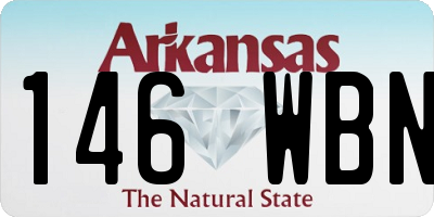 AR license plate 146WBN