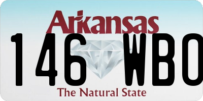 AR license plate 146WBO