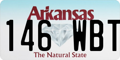 AR license plate 146WBT