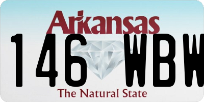 AR license plate 146WBW