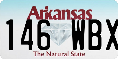 AR license plate 146WBX