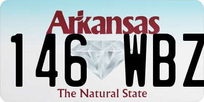AR license plate 146WBZ