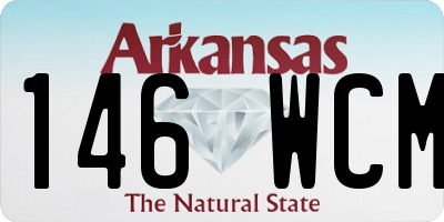 AR license plate 146WCM