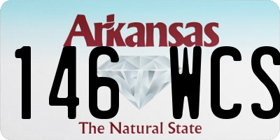 AR license plate 146WCS