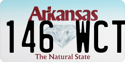AR license plate 146WCT