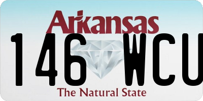AR license plate 146WCU