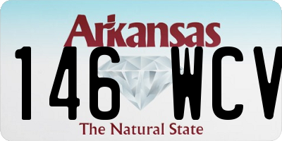 AR license plate 146WCV