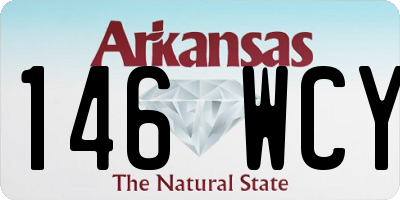 AR license plate 146WCY