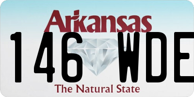 AR license plate 146WDE