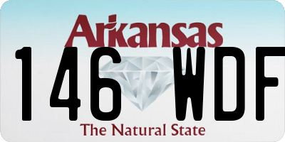 AR license plate 146WDF