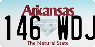 AR license plate 146WDJ