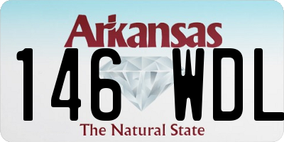 AR license plate 146WDL