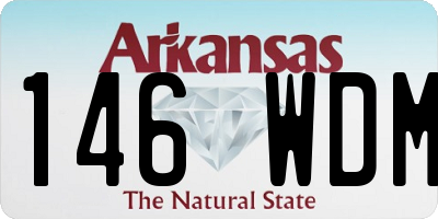 AR license plate 146WDM