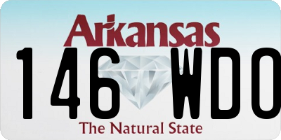 AR license plate 146WDO