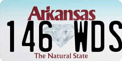 AR license plate 146WDS