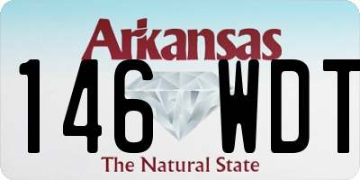 AR license plate 146WDT