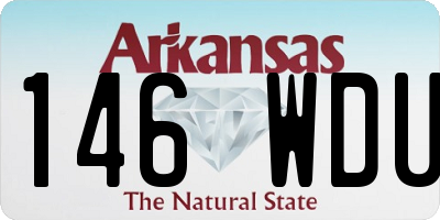 AR license plate 146WDU
