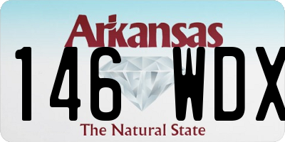 AR license plate 146WDX