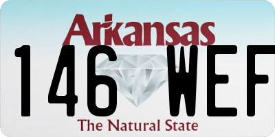 AR license plate 146WEF