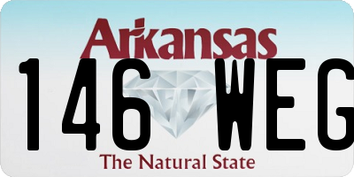 AR license plate 146WEG