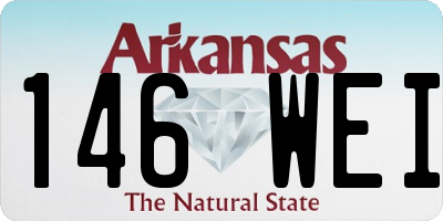 AR license plate 146WEI