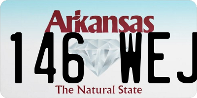 AR license plate 146WEJ