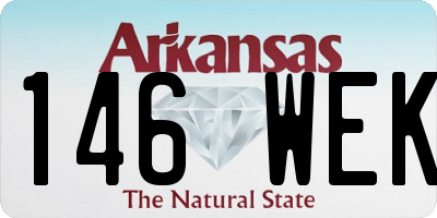 AR license plate 146WEK