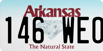 AR license plate 146WEO